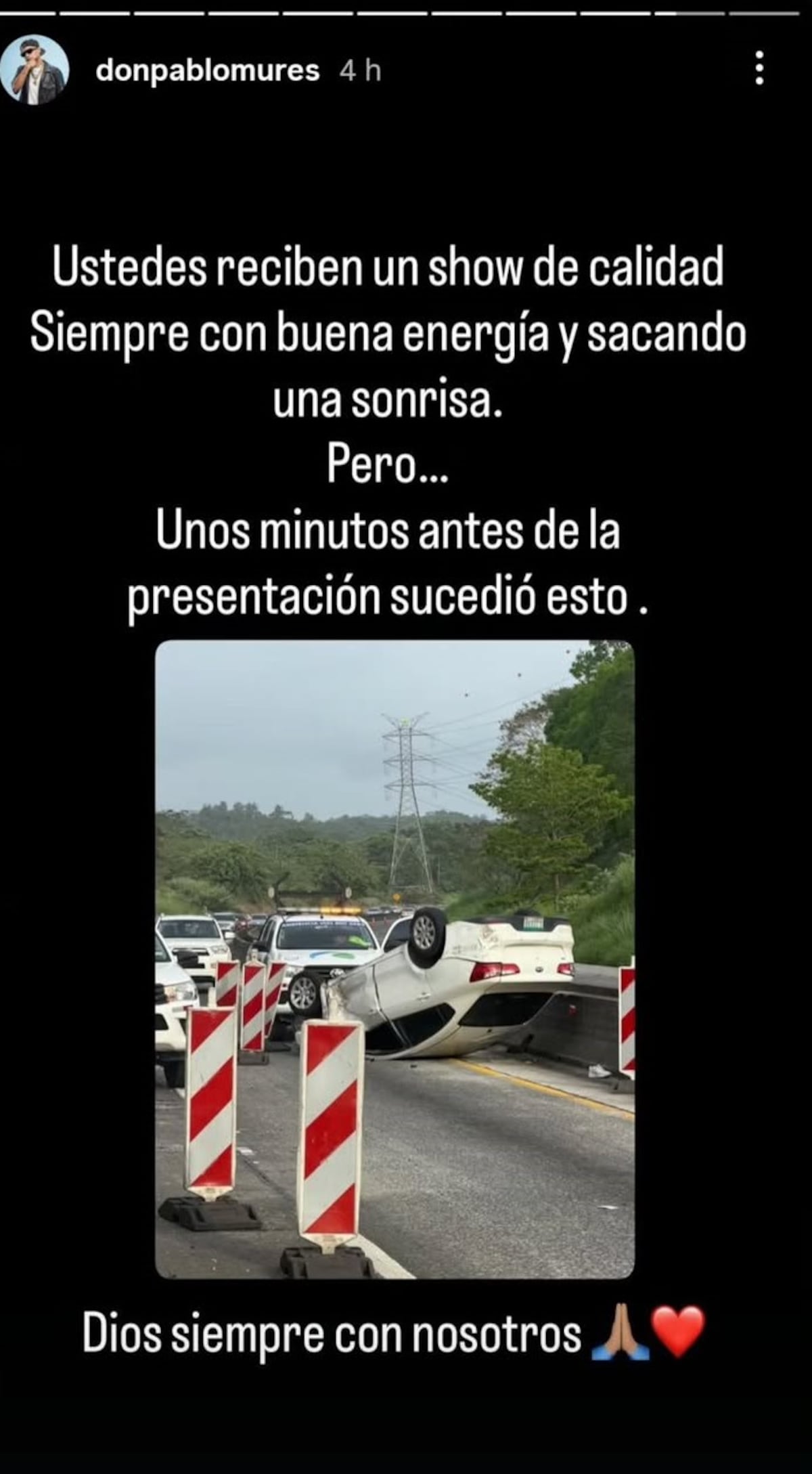 ¡Qué susto! Don Pablo Mures mostró el accidente de sus bailarines antes del show
