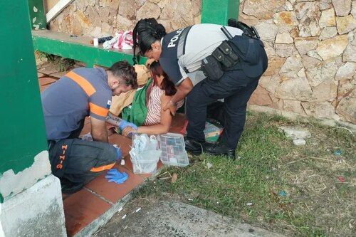 Mujer en labor de parto recibió apoyo de unidades policiales