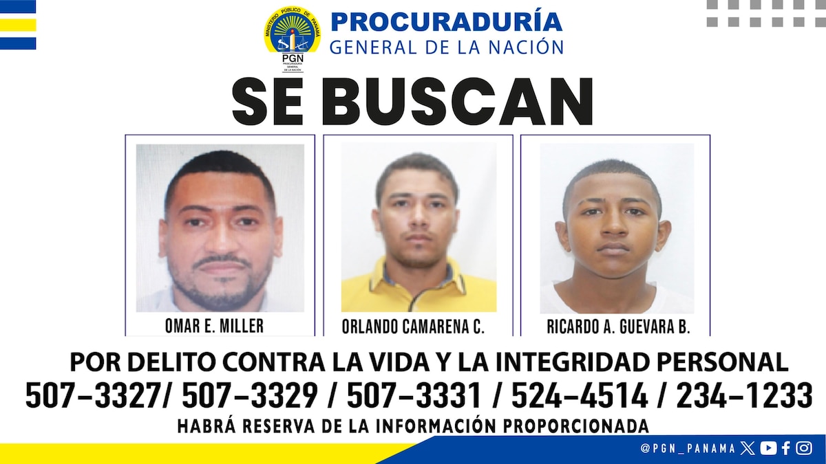 Tres fugitivos en la mira: Identifican a tres implicados en homicidios en San Miguelito