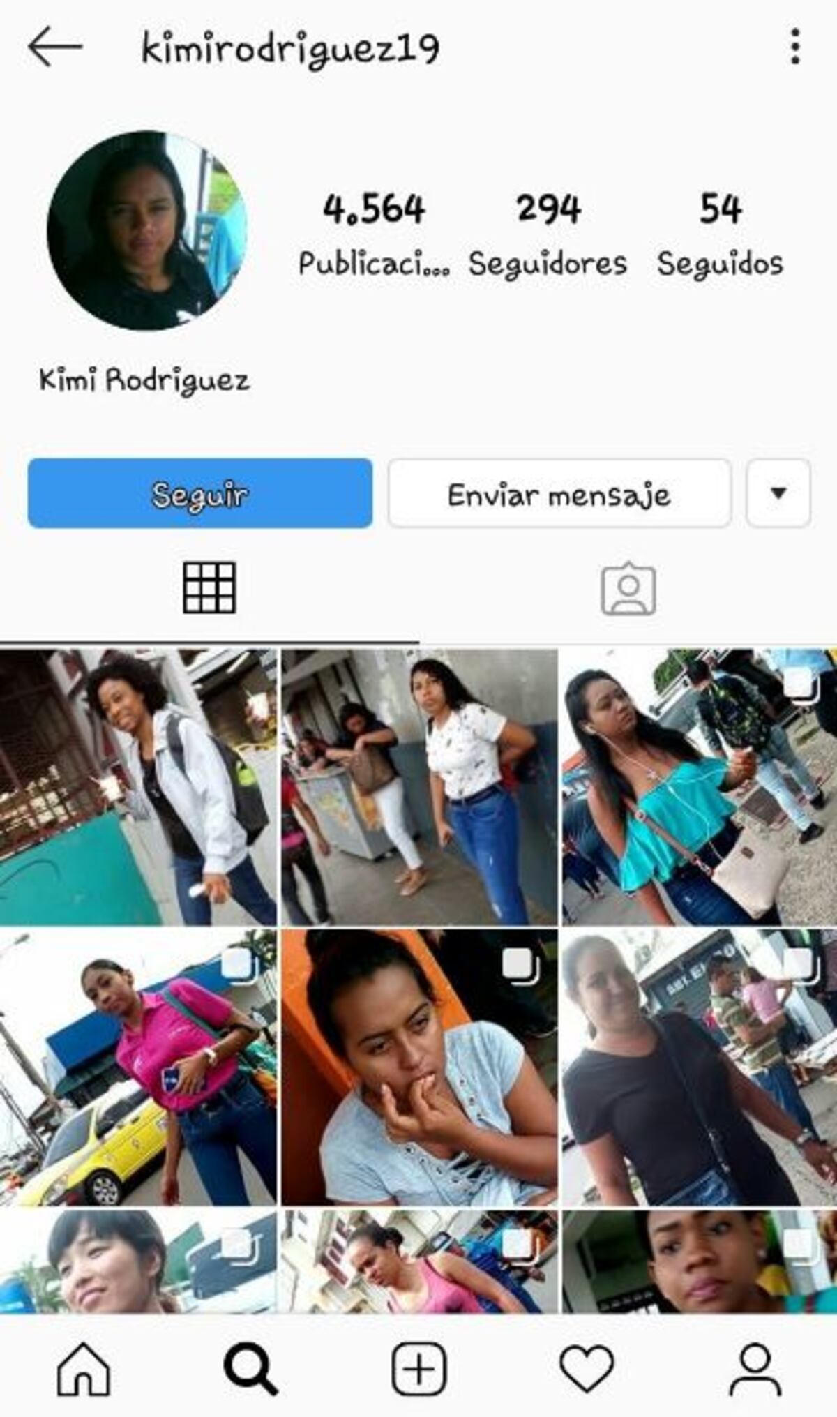 Peligroso. En Instagram hay una cuenta que se dedica a tomarle fotos a las mujeres en La Chorrera