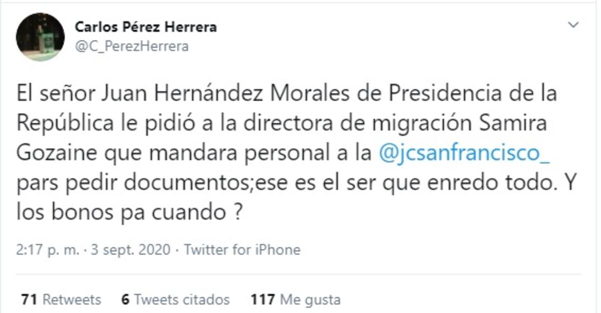 Mano negra. Tiradera entre representante PRD y Presidencia. ‘Si alguien del Gobierno piensa que con la jugada de no dar bonos a la Junta me friegan, se equivocan’, dice HR Pérez Herrera