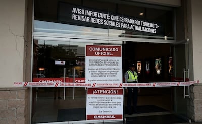 Suspenden funciones en cines del país tras el sismo y sus réplicas