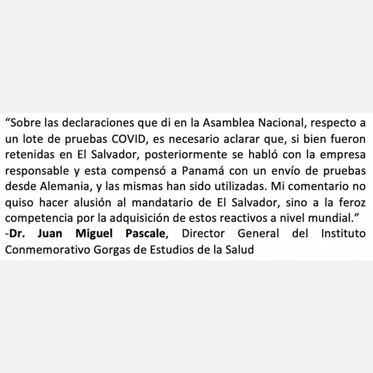 Bukele responde a señalamientos de haberse quedado con pruebas covid-19 de Panamá e inaugura hospital más grande de Latinoamérica