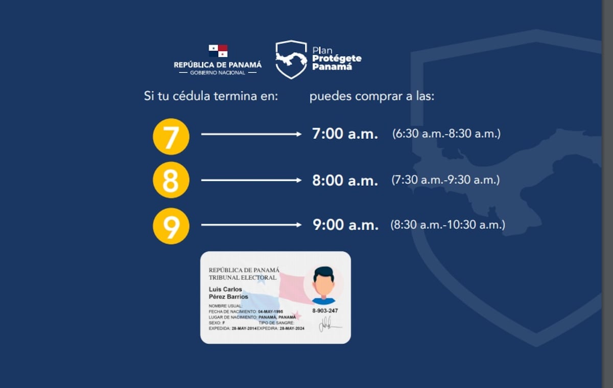 Explican cómo sería la cuarentena total.  Podrán salir de acuerdo al último número de cédula