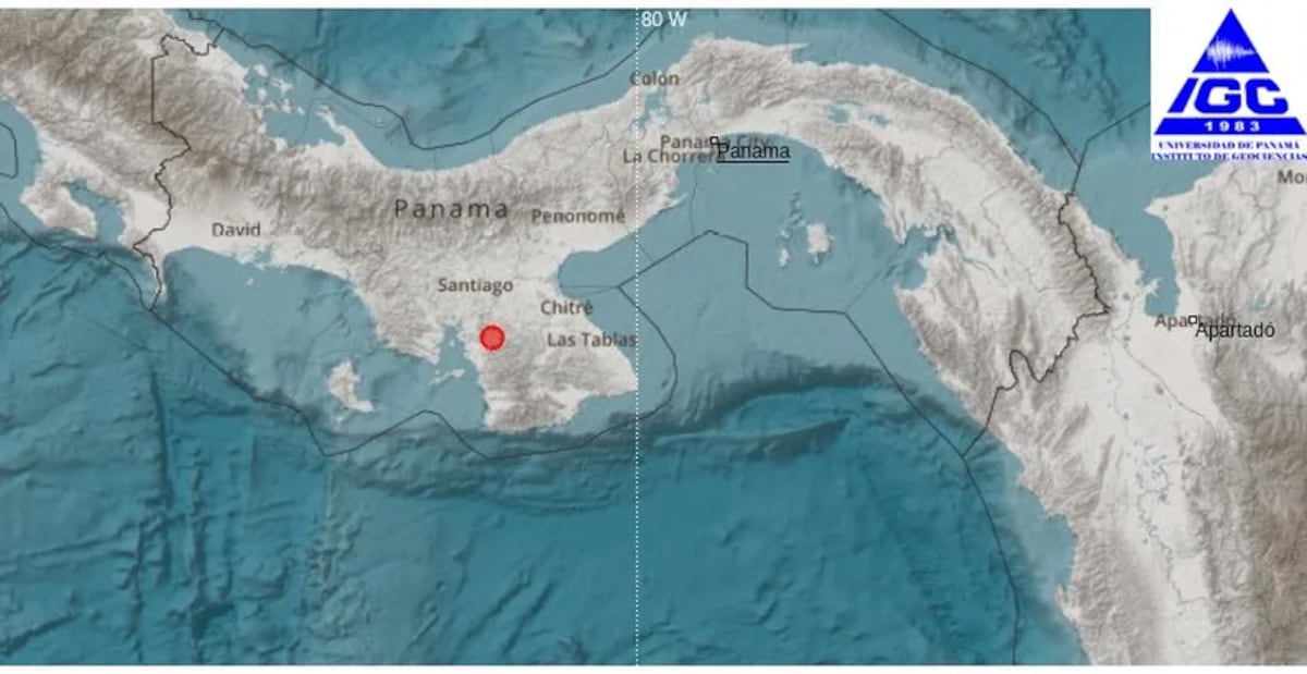 Última hora. Sismo de magnitud 4.2 estremece la provincia de Veraguas