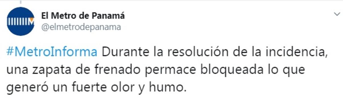 Falla en el frenado. El Metro explica qué generó el humo. Se restablece el servicio