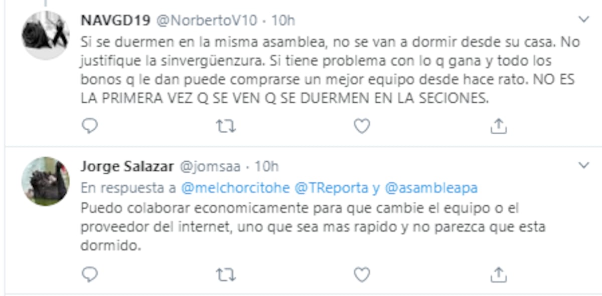 ¿No estaba dormido?. Diputado Herrera aclara que su equipo tiene problemas técnicos