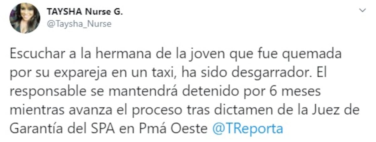 Quemada viva. Niñas de la mujer que fue incendiada por su ‘ex’ en el taxi, vieron todo y le echaban agua