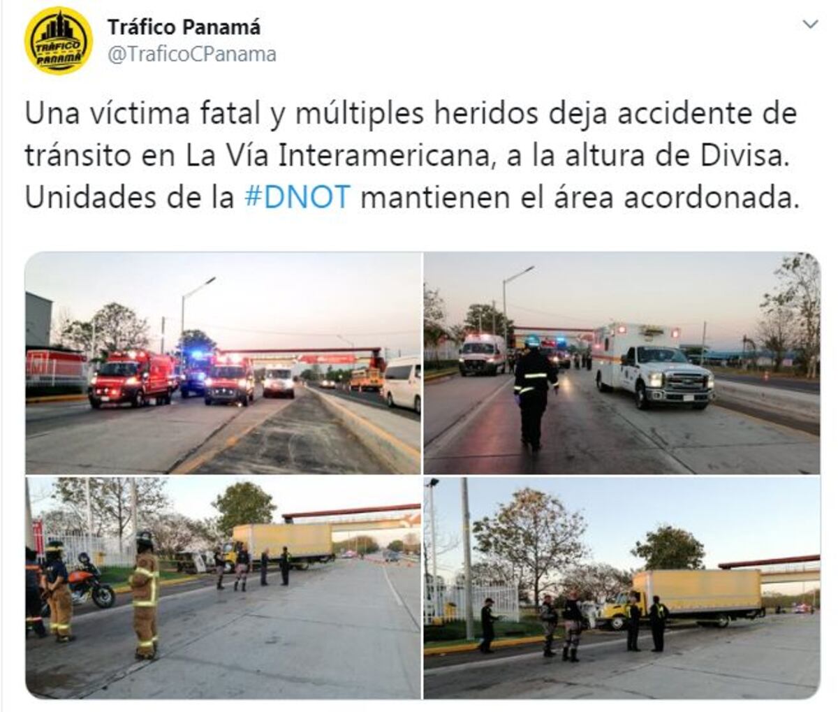 Accidente fatal. Joven de 19 años pierde la vida en un bus de la ruta Aguadulce- Santiago